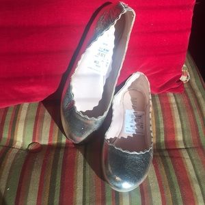 Gold ballet slippers